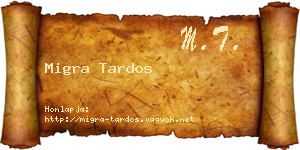 Migra Tardos névjegykártya